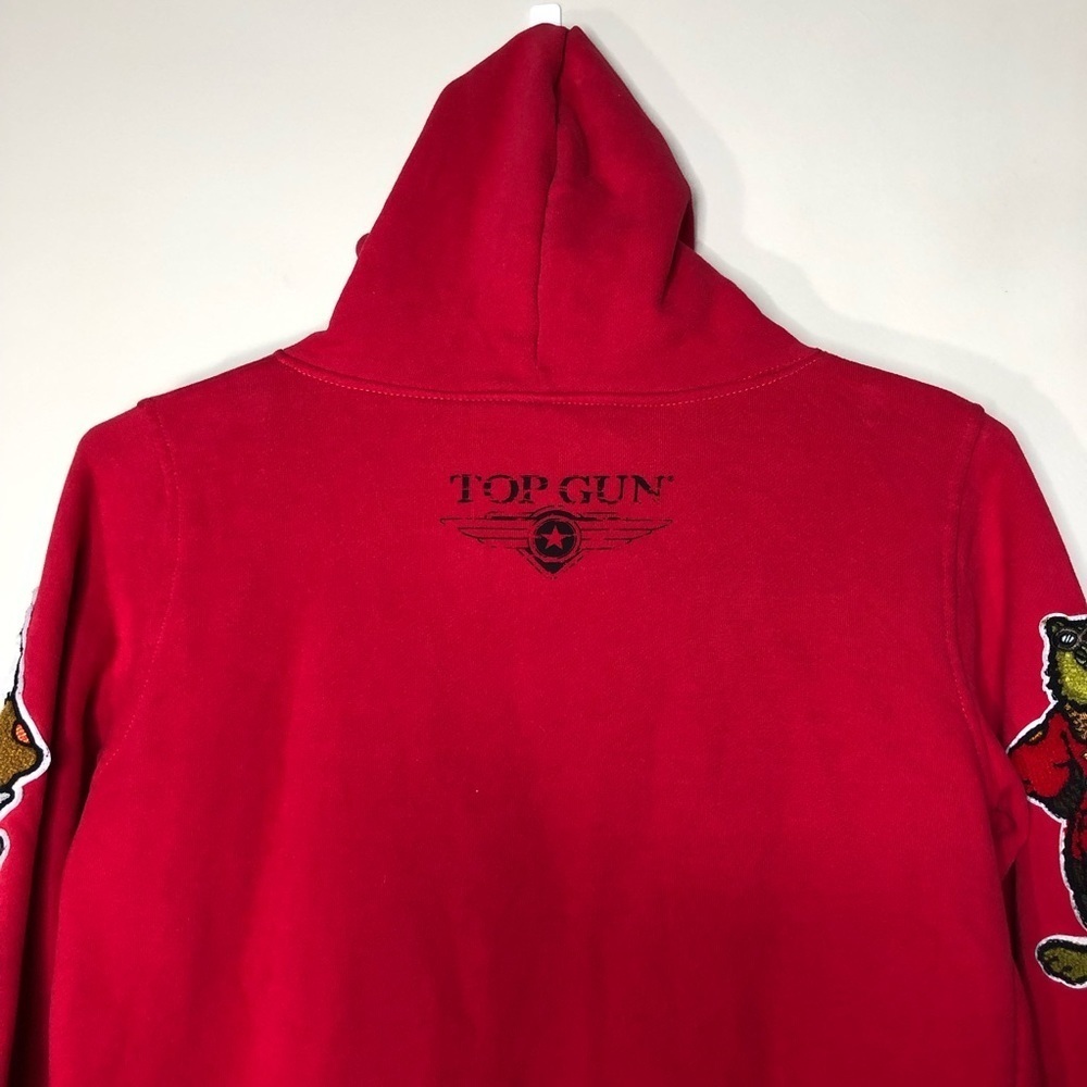 Top Gun ‘An American Icon’ Tomcat By’s Red Pull Over Hoodie SZ M. - Picture 15 of 16